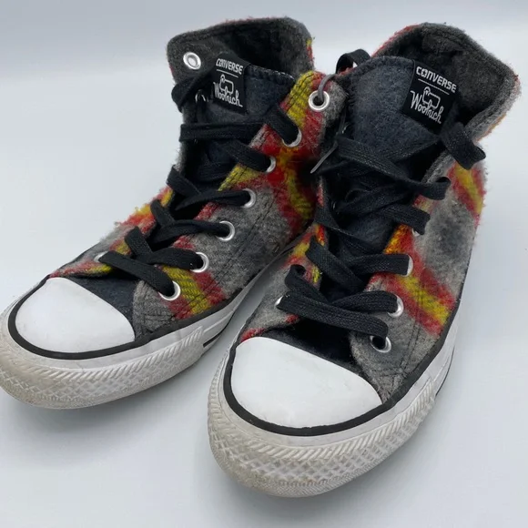 Converse Woolrich Plaid Chuck Taylor's Shoes men 4 - Picture 2 of 4